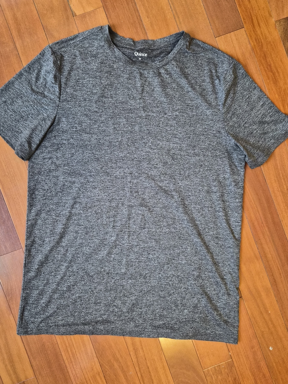 Quince Men's Heather Charcoal Crew Neck Tee - Gray